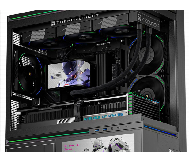 Thermalright Wonder Vision 360 Turbo Argb Black 3x120mm - 1483706 - zdjęcie 4